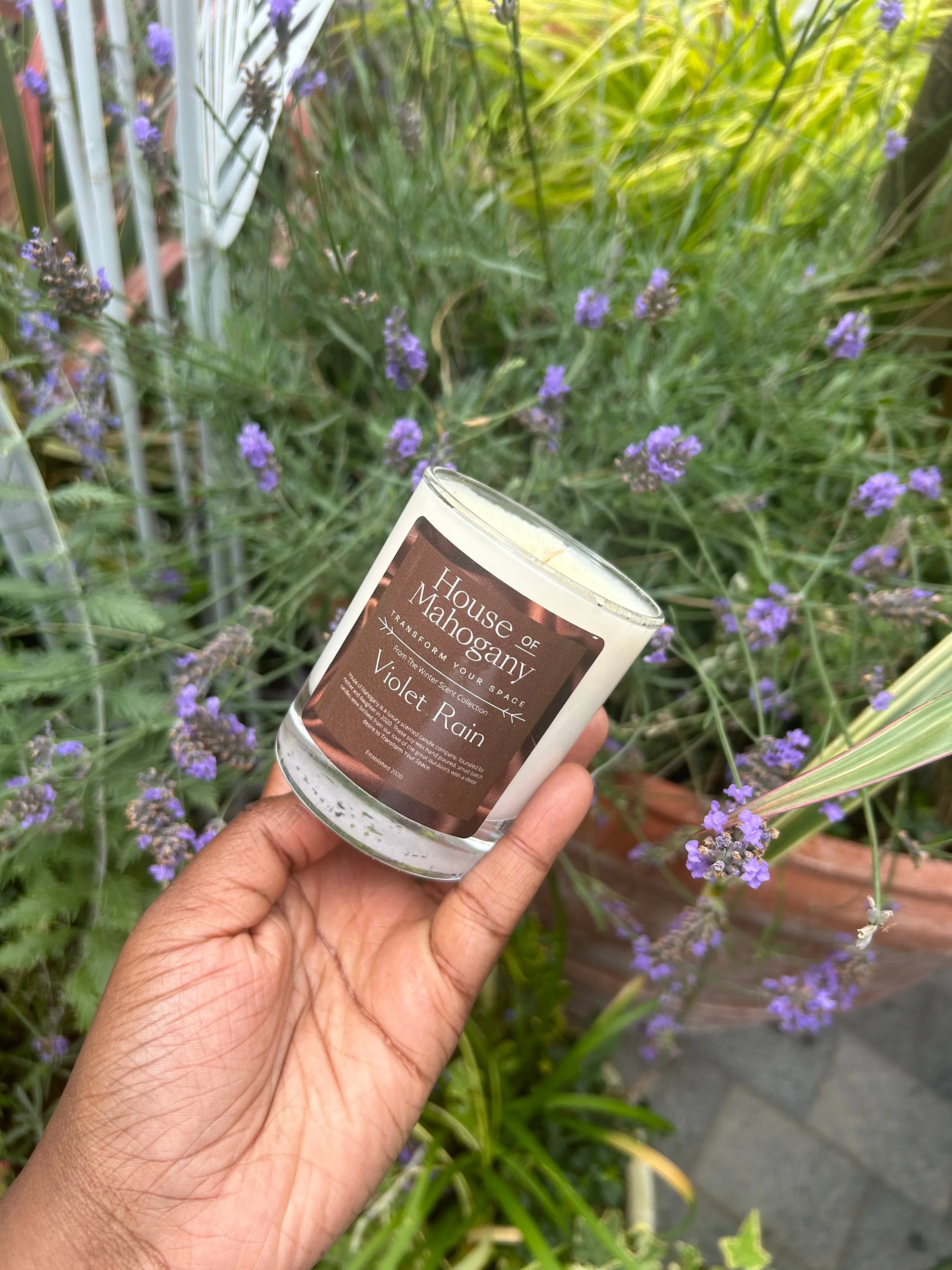 Violet Rain Candle
