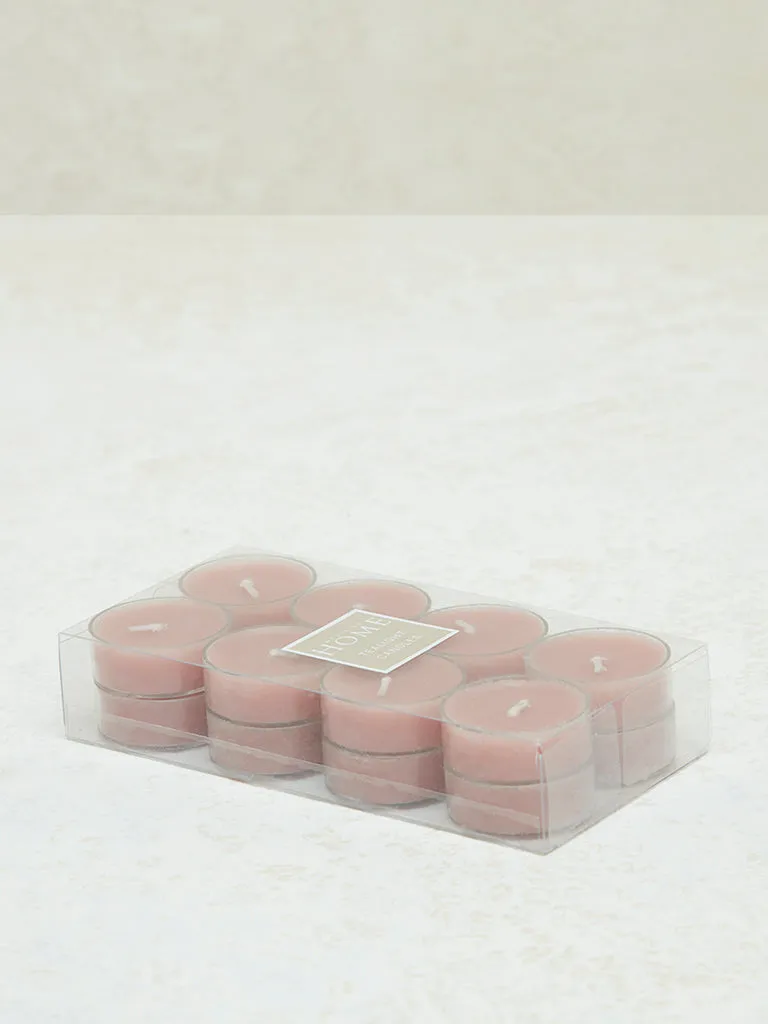 Westside Home Dusty Rose Acrylic Tealight Candle (Set of 16)
