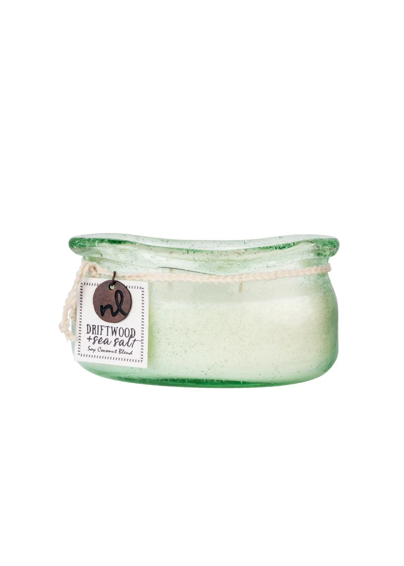 Windward Candle in Handblown Glass