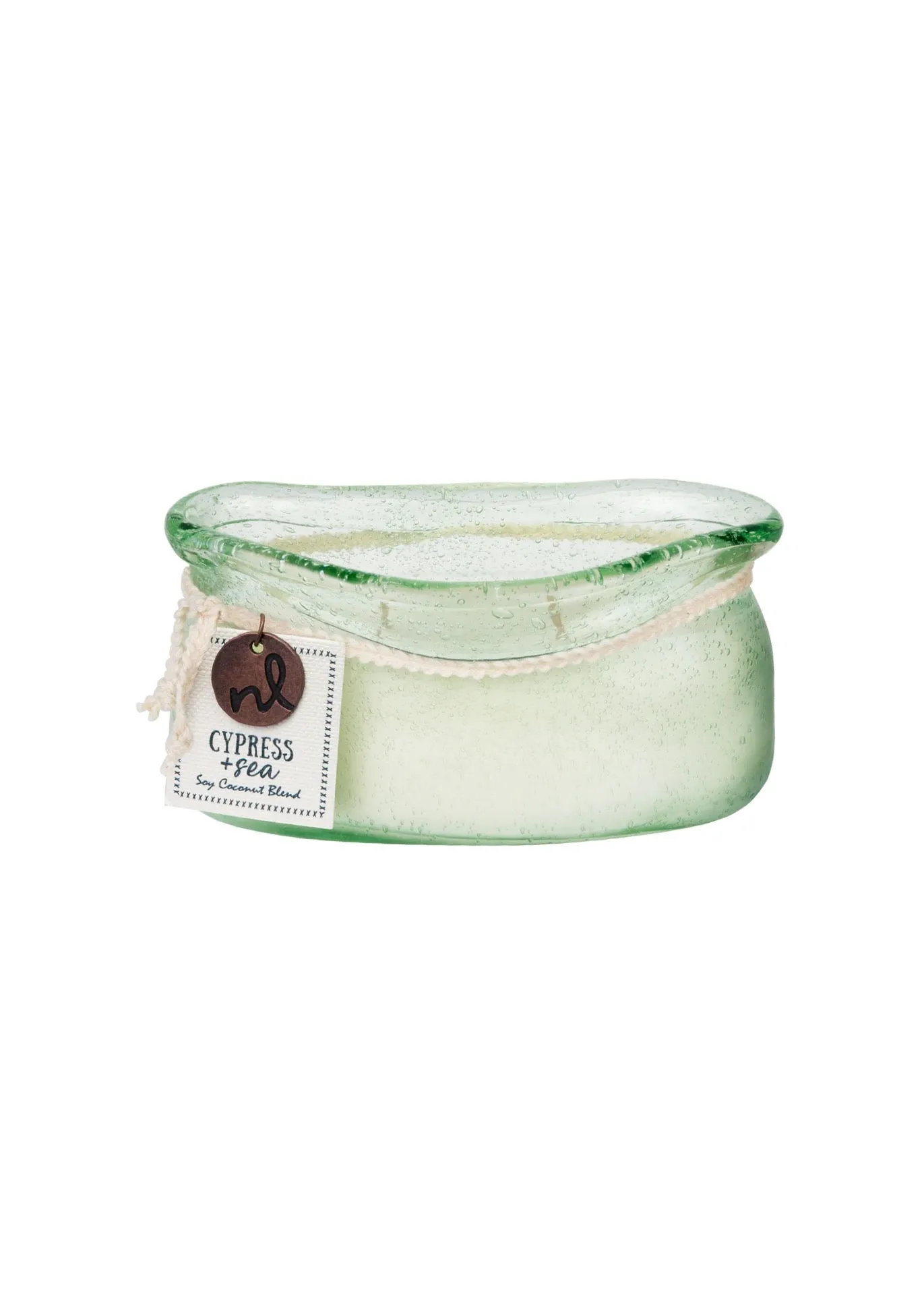 Windward Candle in Handblown Glass