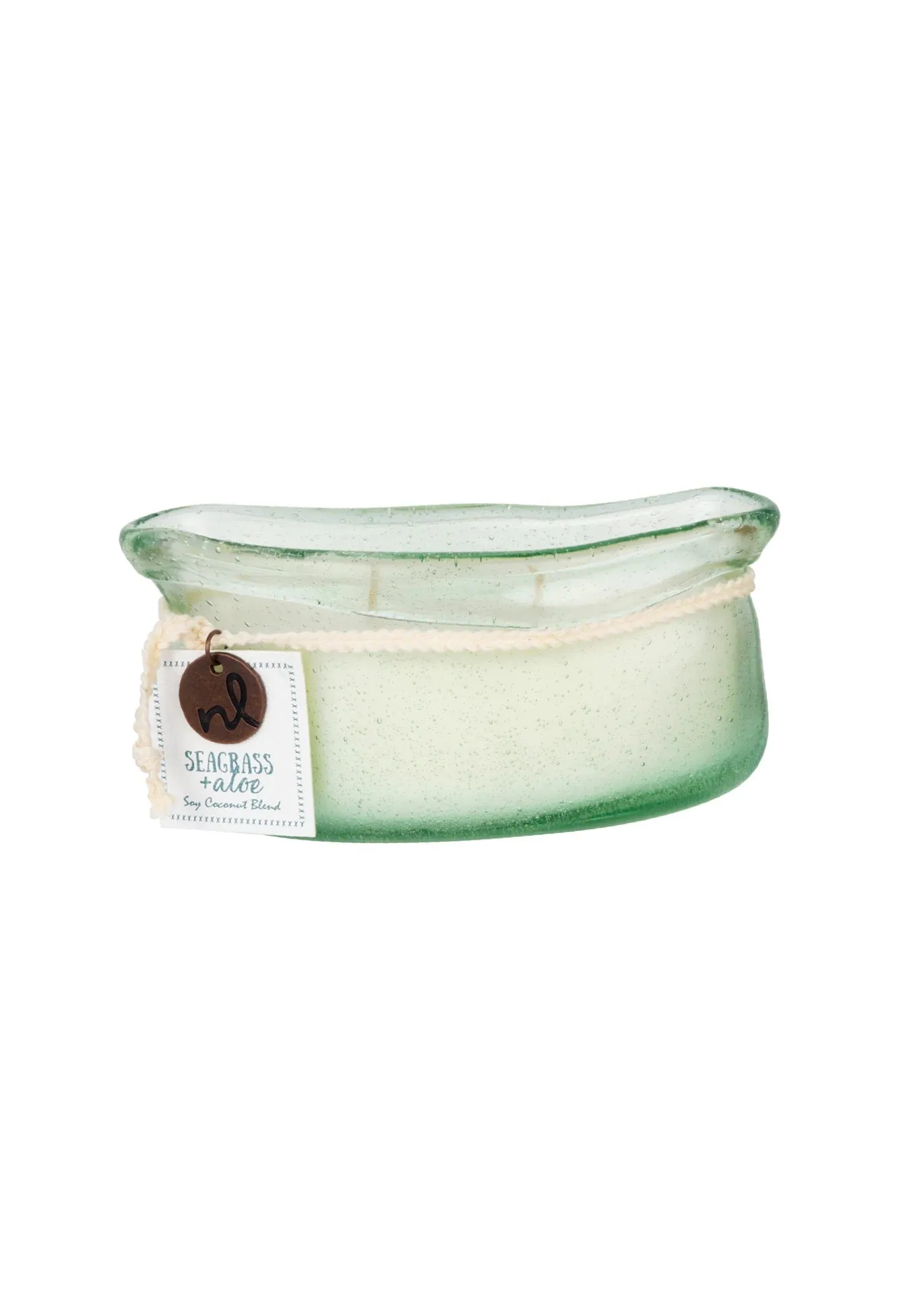Windward Candle in Handblown Glass