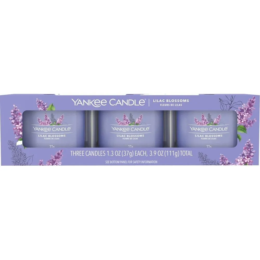 Yankee Candle 37g Lilac Blossom Signature Votive Candle (Pack of 3)